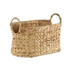 Petit Panier en Jacinthe d'eau avec Poignées - H21 cm