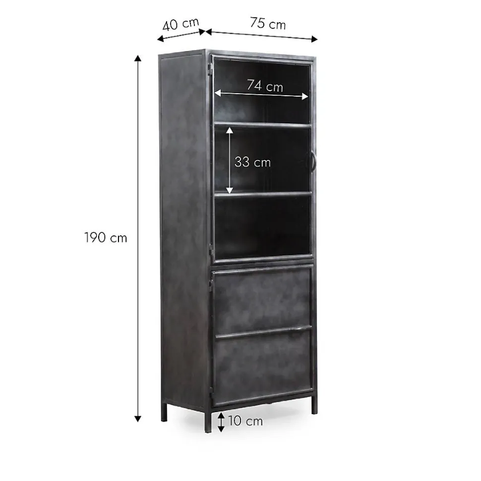 Petit vaisselier en métal Locker