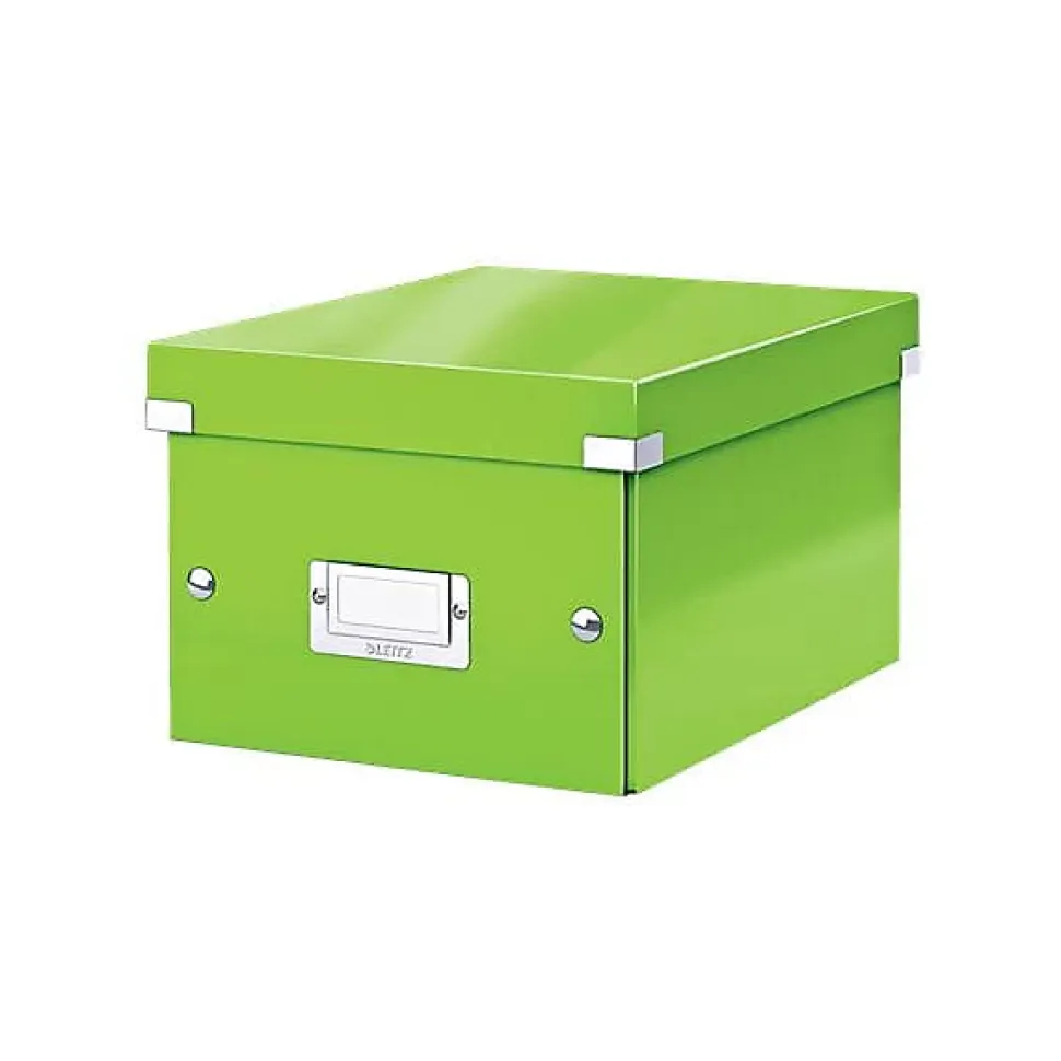 Petite Boîte de rangement en Carton A5+ avec couvercle - Vert