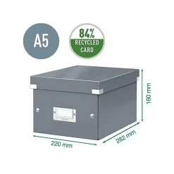 Petite Boîte de rangement en Carton A5+ avec couvercle - Vert