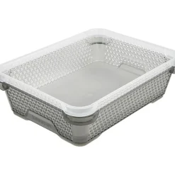 Petite Corbeille de Rangement Taille A6 - Gris
