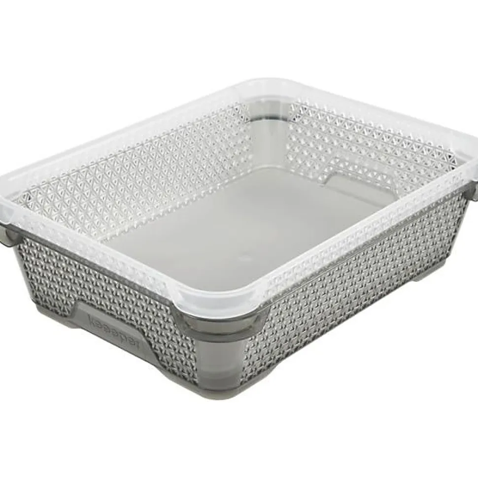 Petite Corbeille de Rangement Taille A6 - Gris