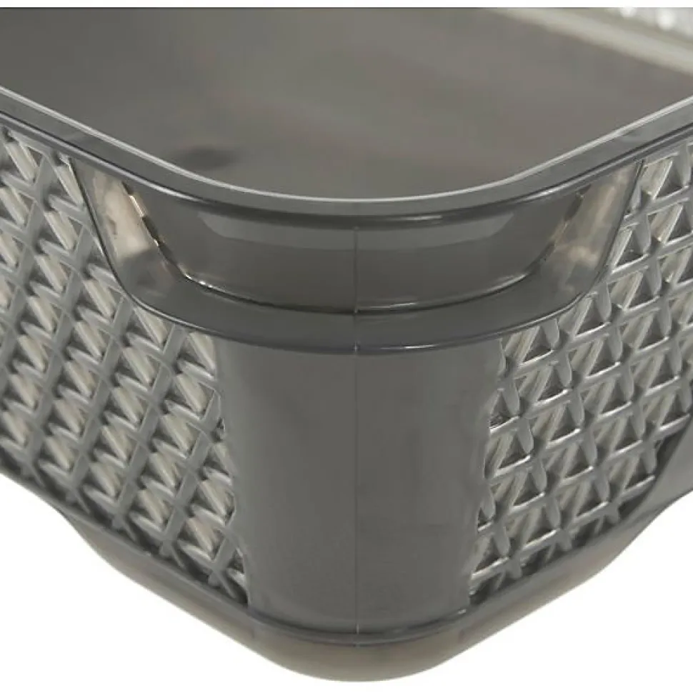 Petite Corbeille de Rangement Taille A6 - Gris