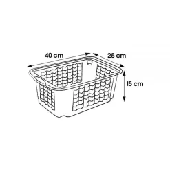 Petite Corbeille de rangement transparente M