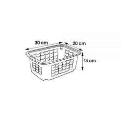 Petite Corbeille de rangement transparente S