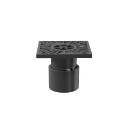 Pied bas réglable gris GoodHome Atomia hauteur min 5 cm max 6 cm vendu par 2