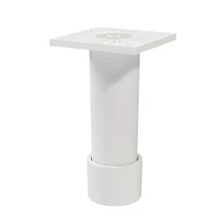 Pied haut réglable blancs GoodHome Atomia hauteur min 11 cm max 12 cm vendu par 2
