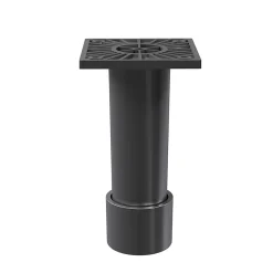 Pied haut réglable gris GoodHome Atomia 11-12 cm vendu par 2
