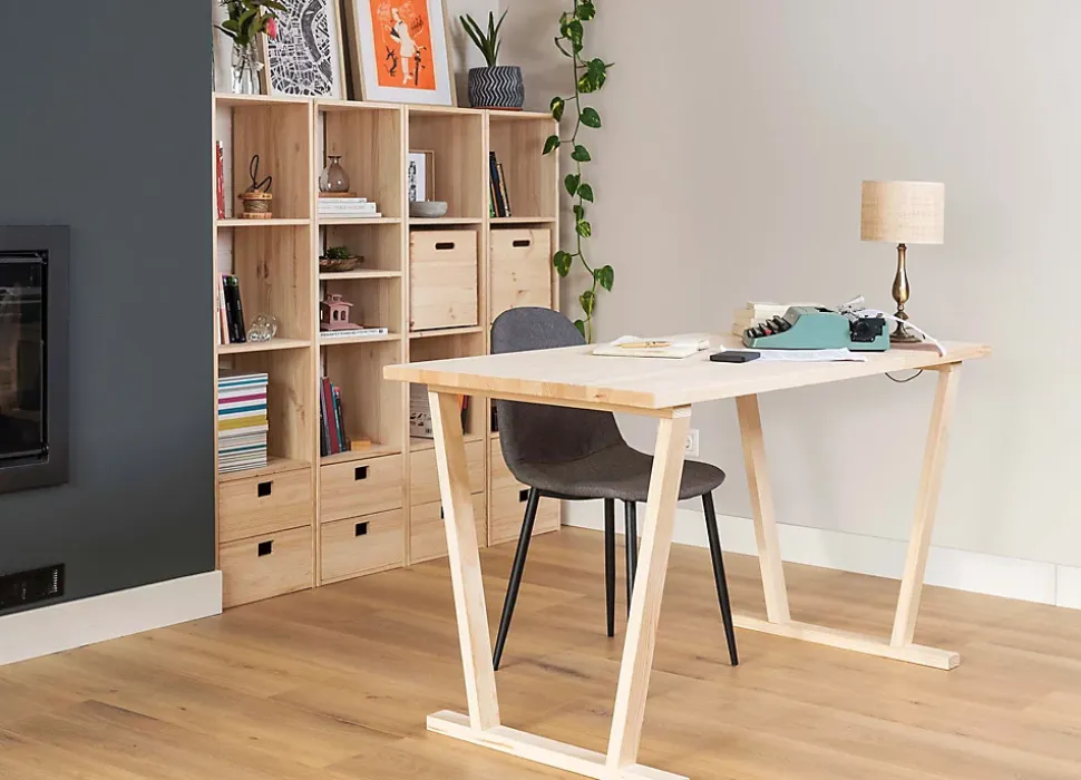 Pieds en bois pour bureau ou table à manger