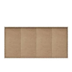 PILVI Buffet bas 4 portes 4 tiroirs - Blanc mat - L 162,3 x P 34,2 x H 88,1 cm