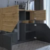 Pitt - buffet haut - 4 portes - 120 cm - Best Mobilier