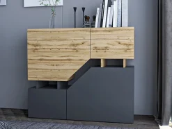 Pitt - buffet haut - 4 portes - 120 cm - Best Mobilier