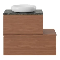 Plan de toilette effet marbre vert L.60 x l.45 x ép.2 cm, GoodHome Cadélia
