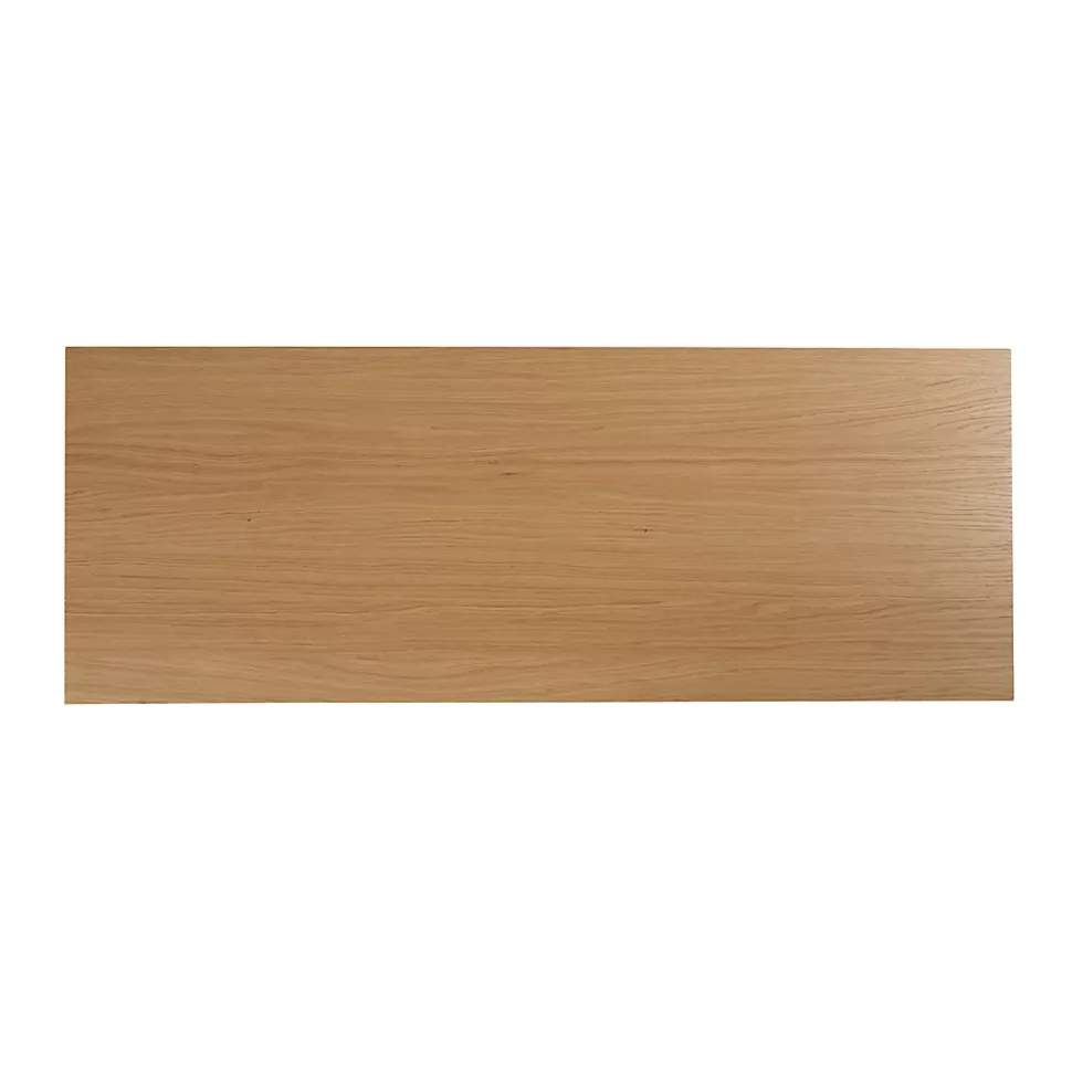 Plan de toilette GoodHome Avela placage chêne 120 cm
