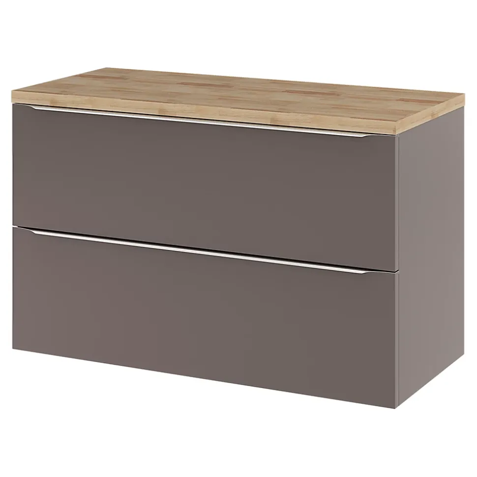 Plan de toilette GoodHome Hartland L. 100 cm chêne
