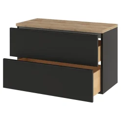 Plan de toilette GoodHome Hartland L. 100 cm chêne