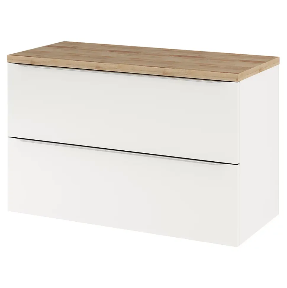 Plan de toilette GoodHome Hartland L. 100 cm chêne