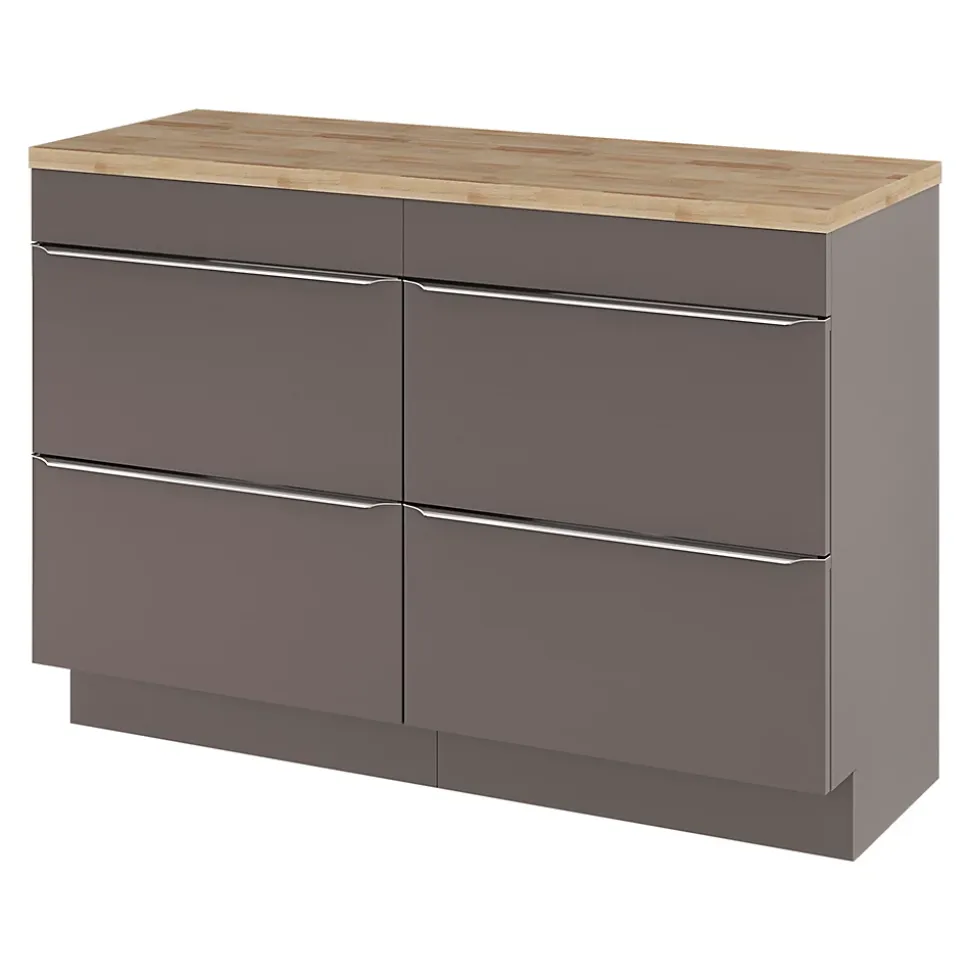 Plan de toilette GoodHome Hartland L. 120 cm chêne