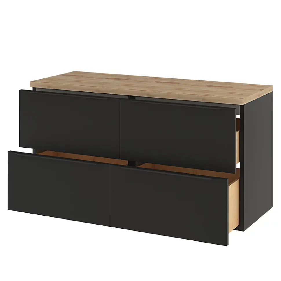 Plan de toilette GoodHome Hartland L. 120 cm chêne