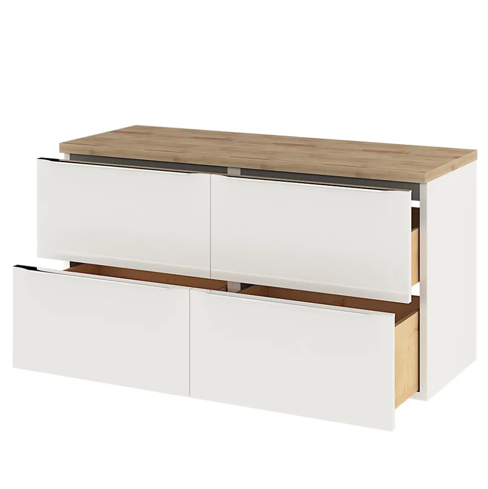 Plan de toilette GoodHome Hartland L. 120 cm chêne
