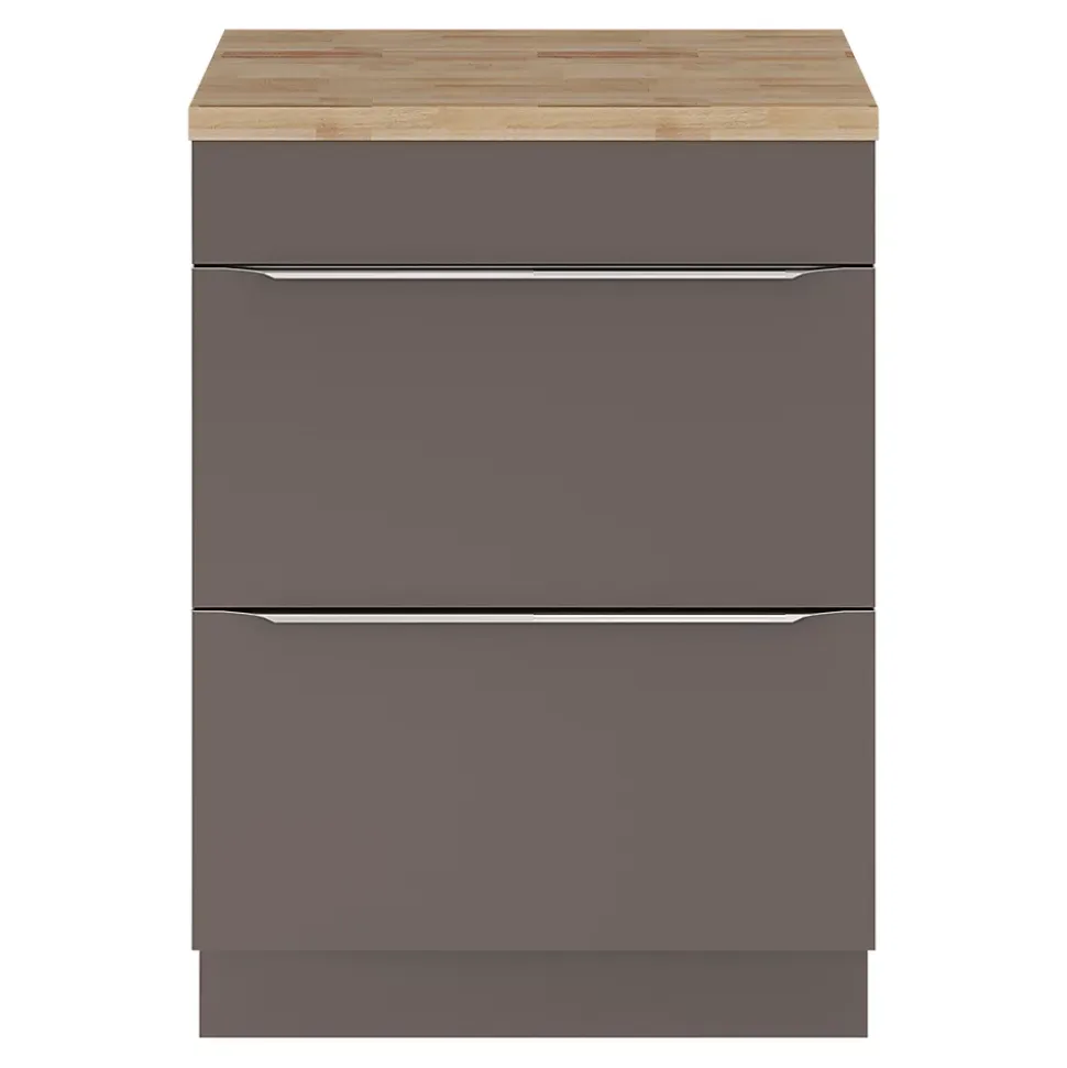 Plan de toilette GoodHome Hartland L. 60 cm chêne