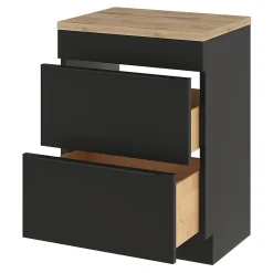 Plan de toilette GoodHome Hartland L. 60 cm chêne