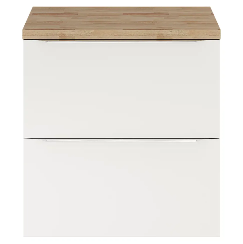 Plan de toilette GoodHome Hartland L. 60 cm chêne