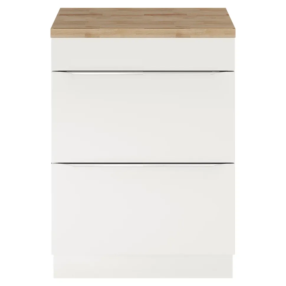 Plan de toilette GoodHome Hartland L. 60 cm chêne