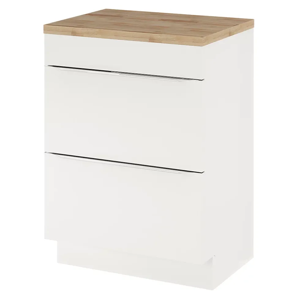 Plan de toilette GoodHome Hartland L. 60 cm chêne