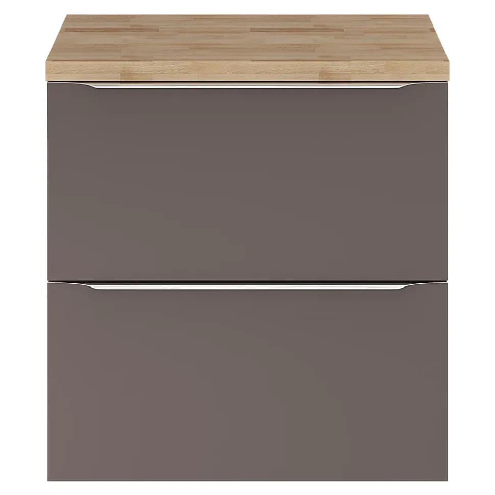 Plan de toilette GoodHome Hartland L. 60 cm chêne