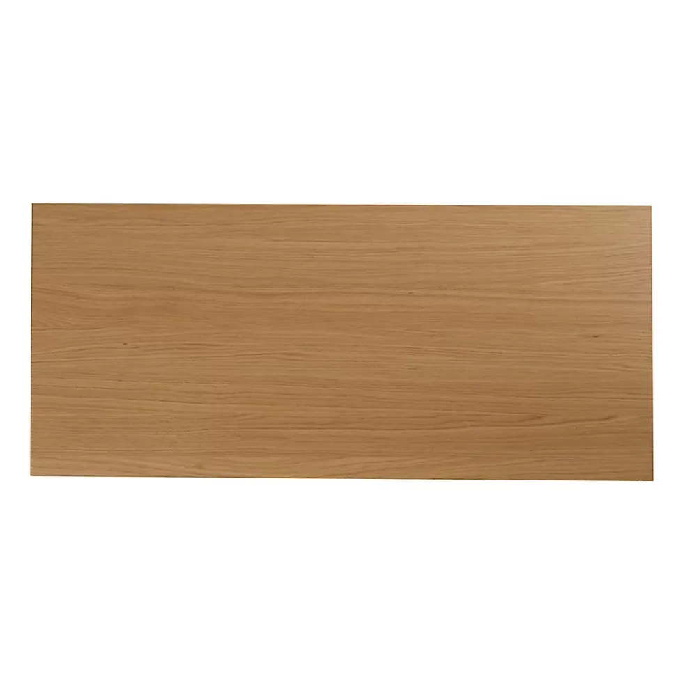 Plan de toilette GoodHome Avela placage chêne 100 cm