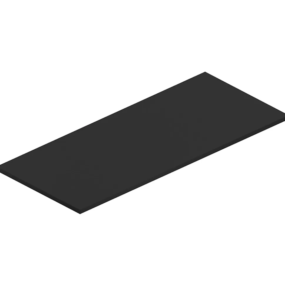 Plan de toilette noir mat L.120 x l.51,5 x ép.2 cm, Pura+