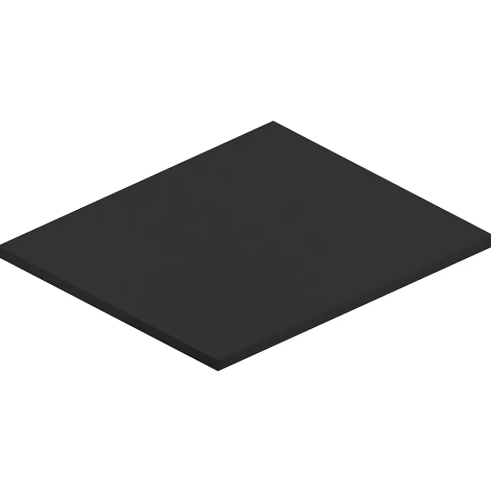 Plan de toilette noir mat L.60 x l.51,5 x ép.2 cm, Pura+