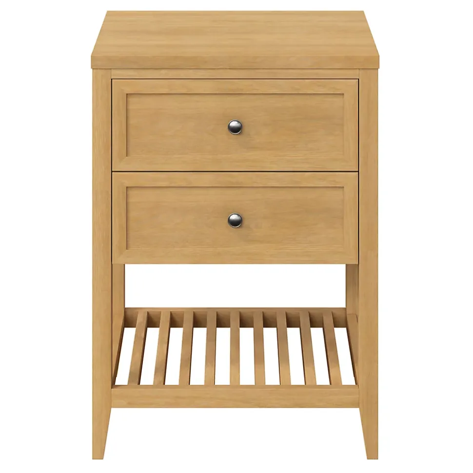 Plan de toilette placage chêne L.60,4 x l.45,2 x ép.2,8 cm, GoodHome Perma
