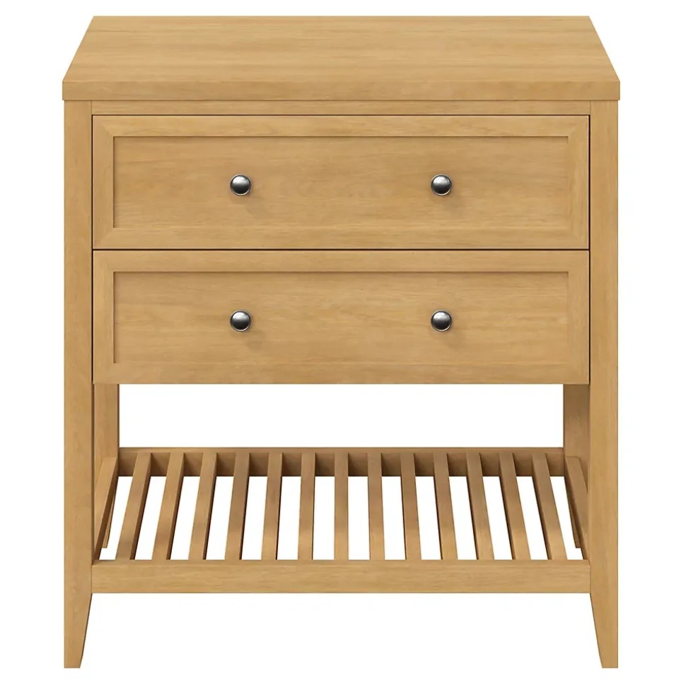 Plan de toilette placage chêne L.80,4 x l.45,2 x ép.2,8 cm, GoodHome Perma
