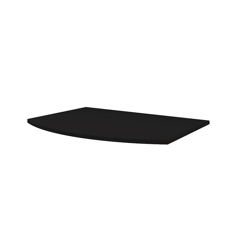 Plan de toilette pour vasque à poser Vague noir mat 69,4 cm