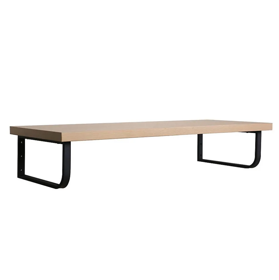 Plan de toilette suspendu pour vasque WILL - 120 cm avec équerres noires