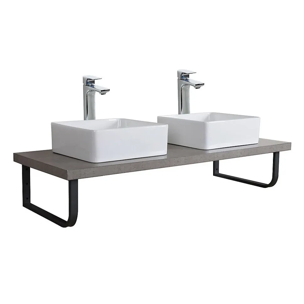 Plan de toilette suspendu pour vasque WILL - 120 cm - Ep. 3,8 cm