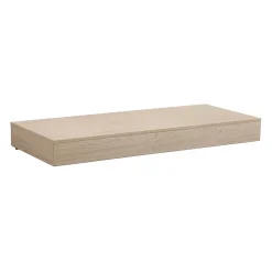 Plan de toilette suspendu pour vasque WILL - 120 cm - Ep. 12 cm + Equerres invisibles - Décor Chêne