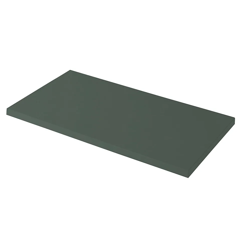 Plan de toilette vert mat L.80,4 x l.45,2 x ép.2,8 cm, GoodHome Perma