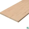 Plan de travail hêtre massif lamellé collé abouté 2500 x 650 x 38 mm