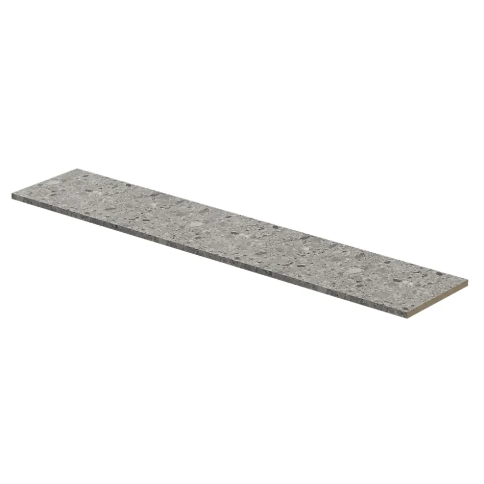 Plan de travail stratifié décor ceppo gris GoodHome Berberis L.300 x Ép.3,8 cm