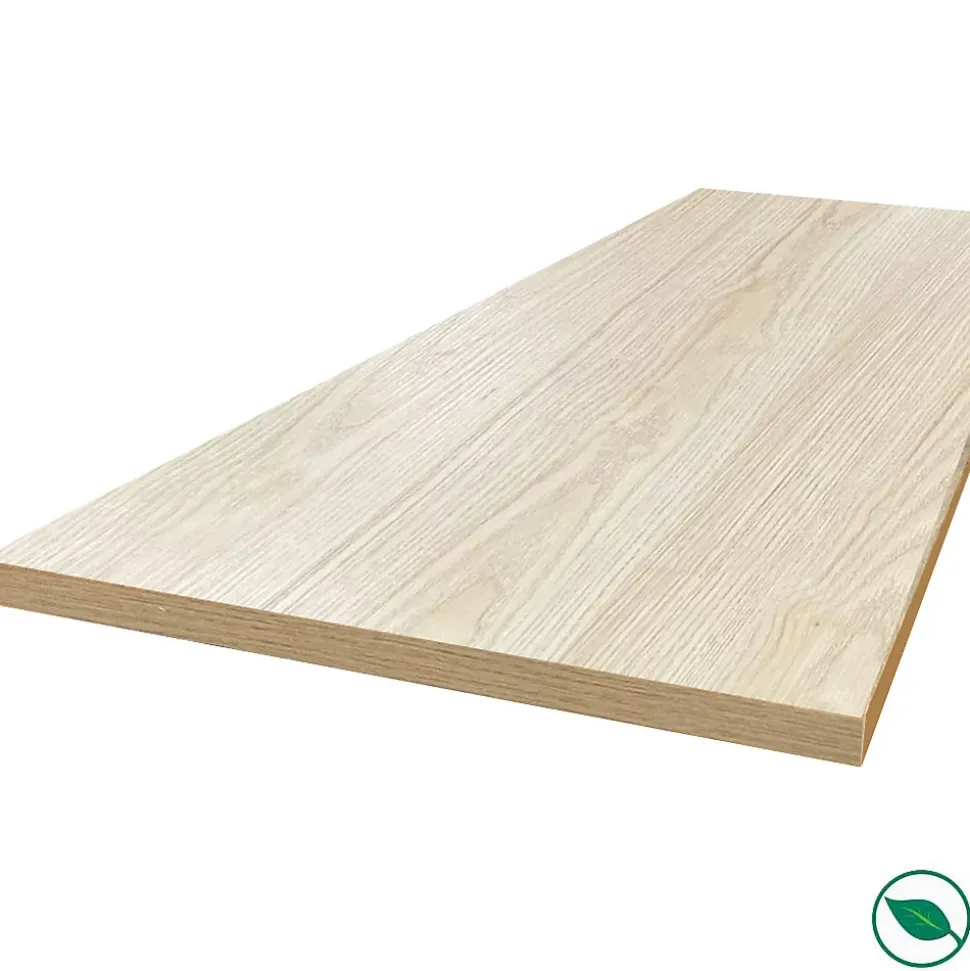 Plan de travail stratifié HPL chêne clair 2000 x 650 x 38 mm