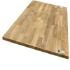 Plan de travail teck massif lamellé collé abouté 2000 x 650 x 26 mm