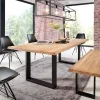 Plateau banc chêne 200 x 35 cm, ép.40 mm