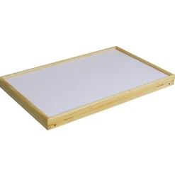 Plateau de lit pliant réglable en bois