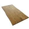 Plateau de table chene rustique huile prolam bords flacheux 80 x 200 cm, ép.40
