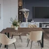Plateau laminé chêne chocolat 120 x 80 cm pour bureau, table, table basse