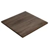 Plateau laminé chêne chocolat 68 x 68 cm pour bureau, table, table basse