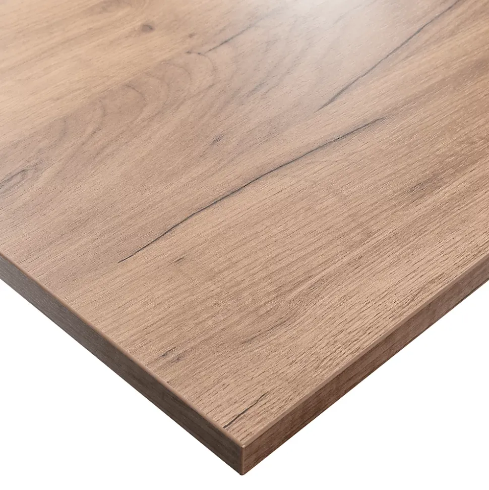 Plateau laminé chêne craft 160 x 80 cm pour bureau, table, table basse